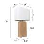 Lalia Home Lexington Beige Leather Accent Table Lamp