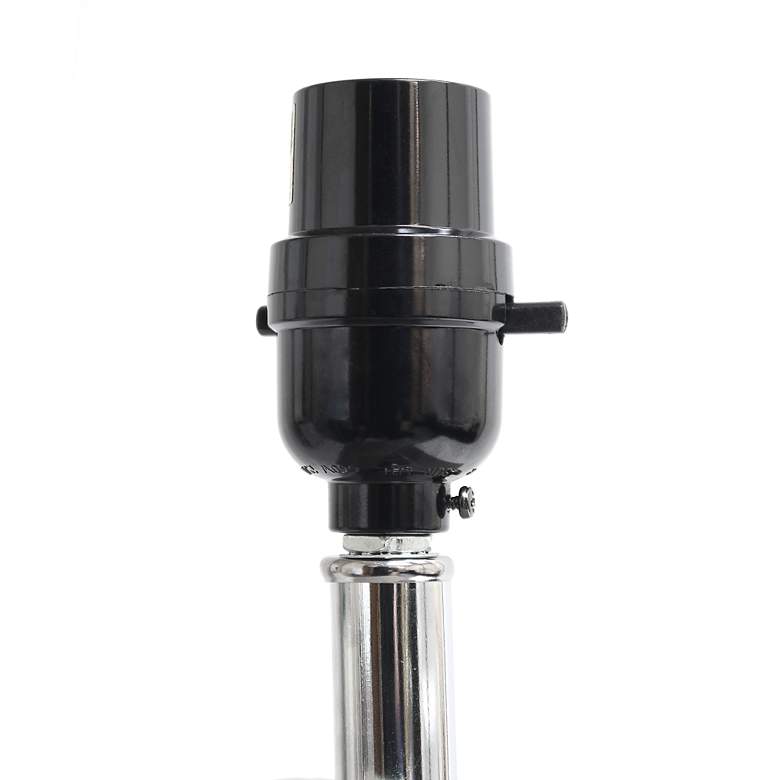 Image 4 Lalia Home Lexington Black Leather Accent Table Lamp more views