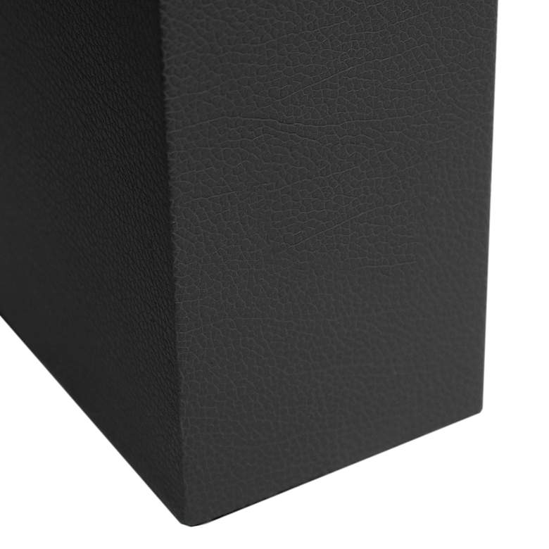 Image 5 Lalia Home Lexington Black Leather Accent Table Lamp more views