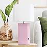 Lalia Home Lexington Blush Pink USB Accent Table Lamp