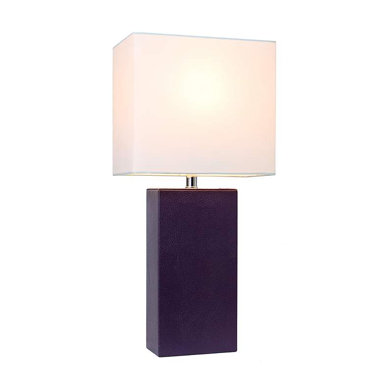 Image 7 Lalia Home Lexington Eggplant Purple Accent Table Lamp more views