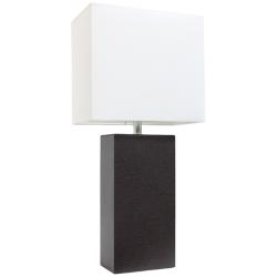 Lalia Home Lexington Espresso Brown Accent Table Lamp