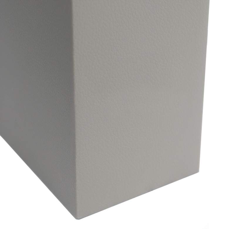 Image 5 Lalia Home Lexington Gray Leather Accent Table Lamp more views