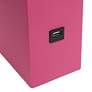 Lalia Home Lexington Hot Pink Leather USB Accent Table Lamp