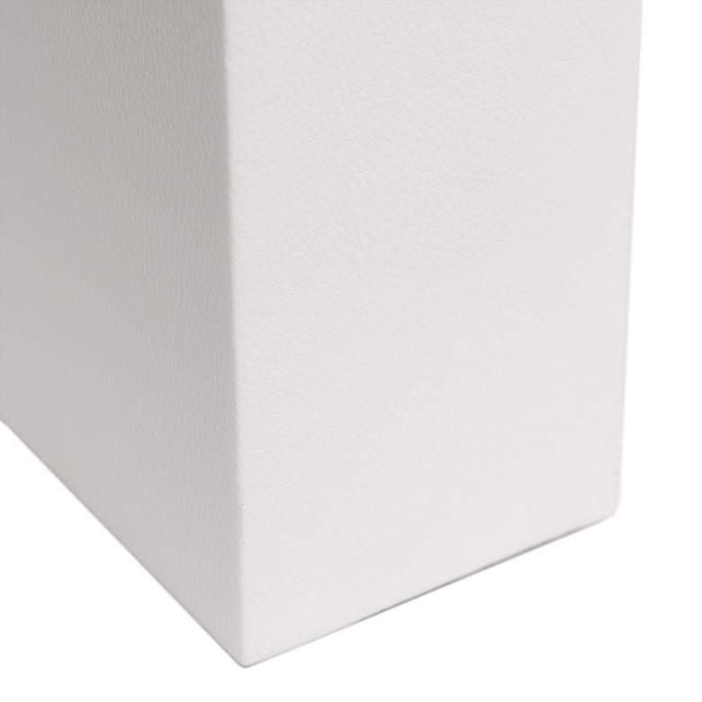 Image 5 Lalia Home Lexington White Leather Accent Table Lamp more views