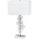 Lalia Home Lumiluxxe Chrome Metal Table Lamp