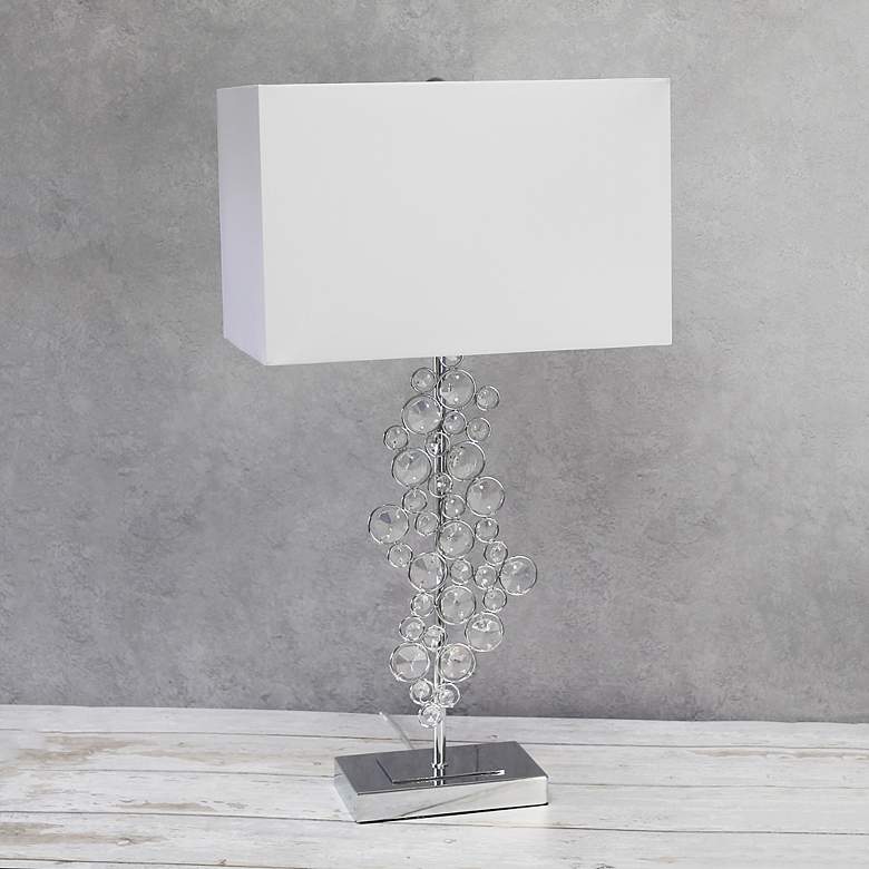 Image 1 Lalia Home Lumiluxxe Chrome Metal Table Lamp