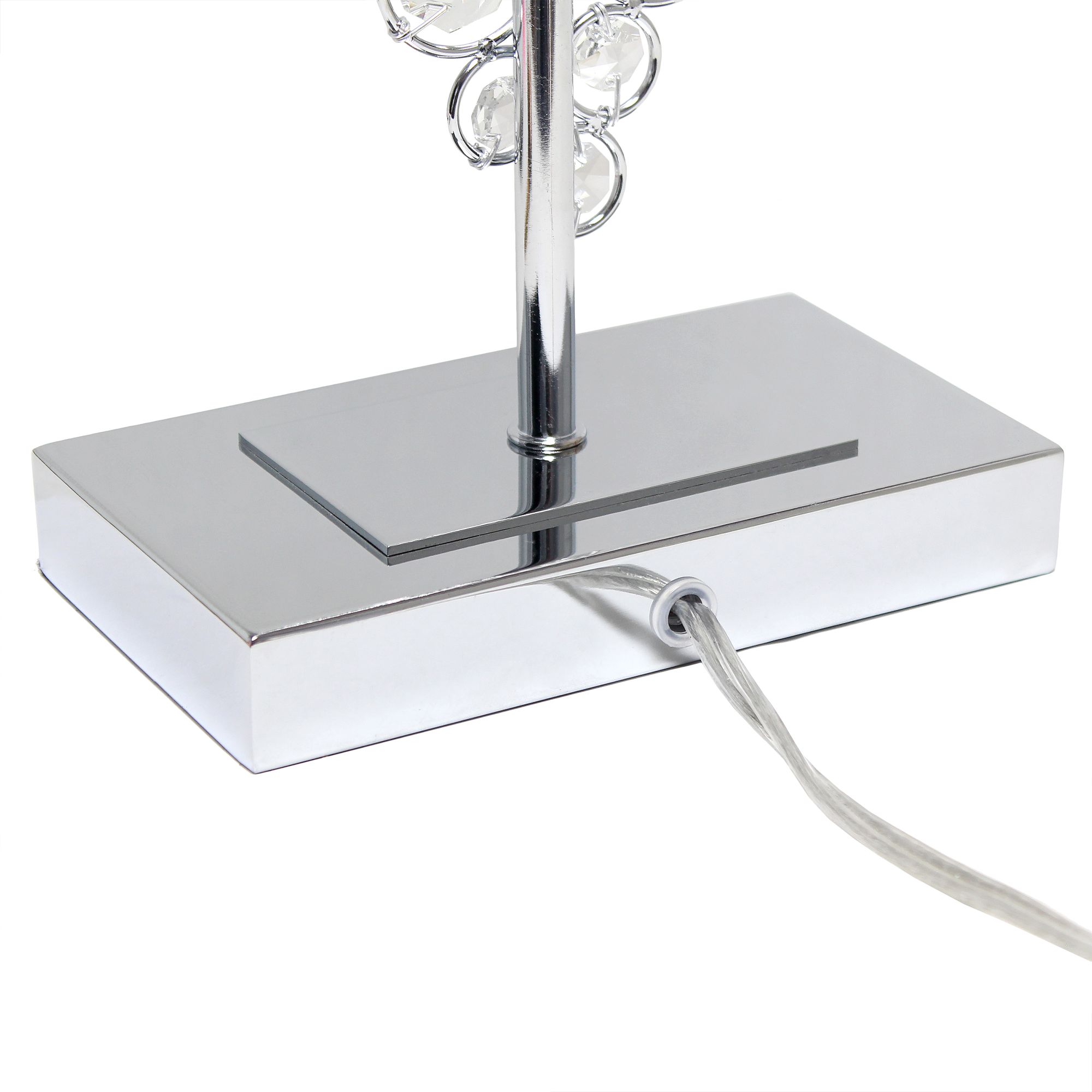 Lalia Home Lumiluxxe Chrome Metal Table Lamp