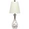 Lalia Home Malibu Curved Mosaic Seashell Vase Table Lamp