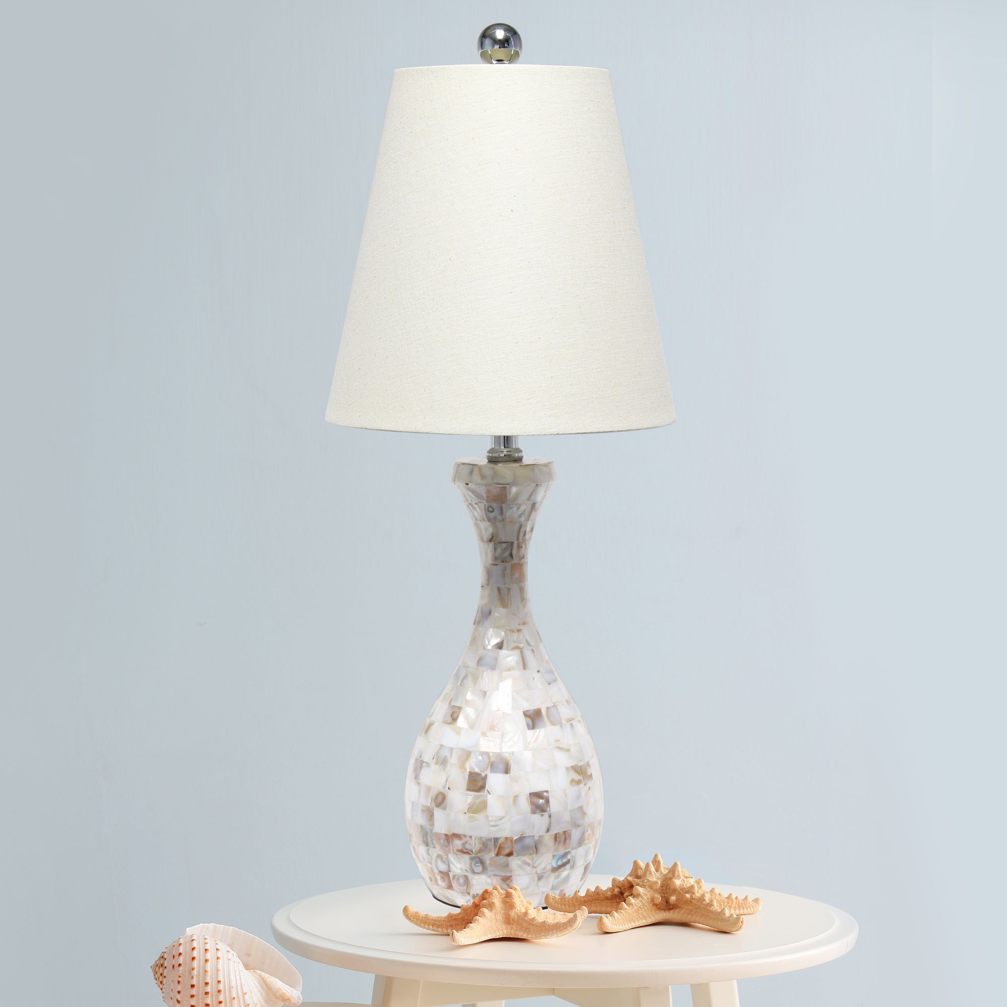 mosaic seashell table lamp