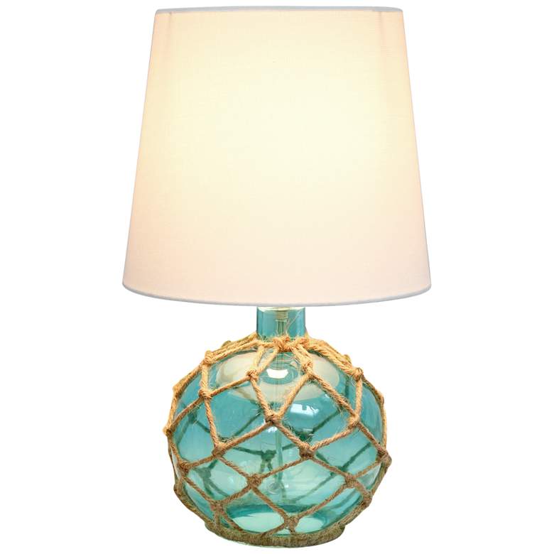 Image 5 Lalia Home Maritime 14 3/4" High Aqua Accent Table Lamp more views