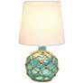 Lalia Home Maritime 14 3/4" High Aqua Accent Table Lamp