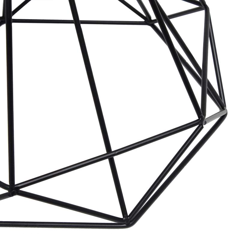 Image 4 Lalia Home Matte Black Geometric Wired Accent Table Lamp more views