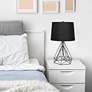 6_Lalia Home Matte Black Geometric Wired Accent Table Lamp more views