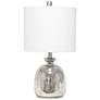 Lalia Home Mercury Hammered Glass Jar Accent Table Lamp