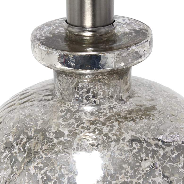 Image 5 Lalia Home Mercury Hammered Glass Jar Accent Table Lamp more views