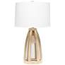 Lalia Home Natural Wood Arch Table Lamp with Night Light