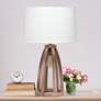 Lalia Home Old Wood Arch Table Lamp with Night Light