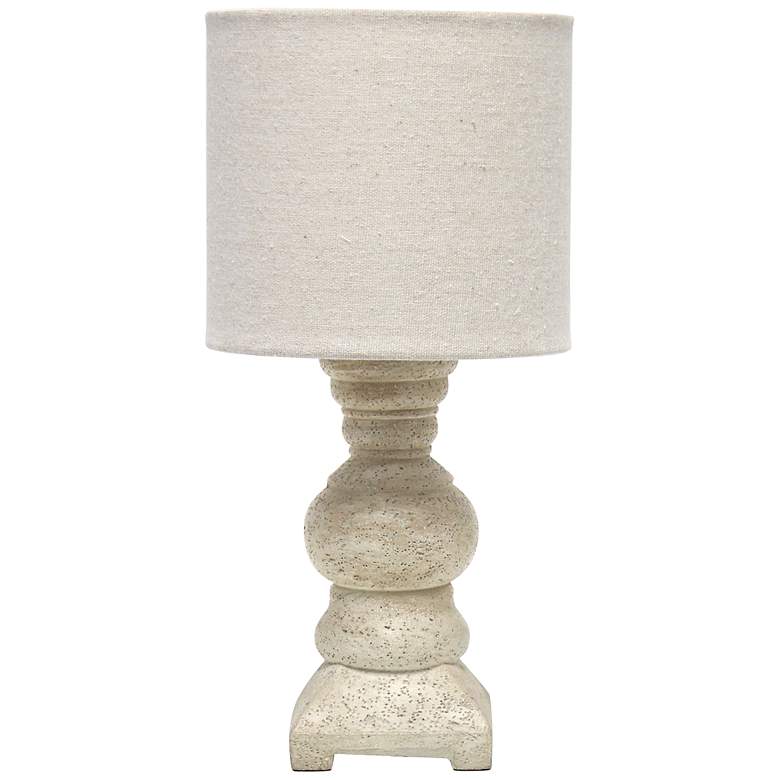 Image 2 Lalia Home Organix 12 1/2" High Distressed Beige Mini Table Lamp