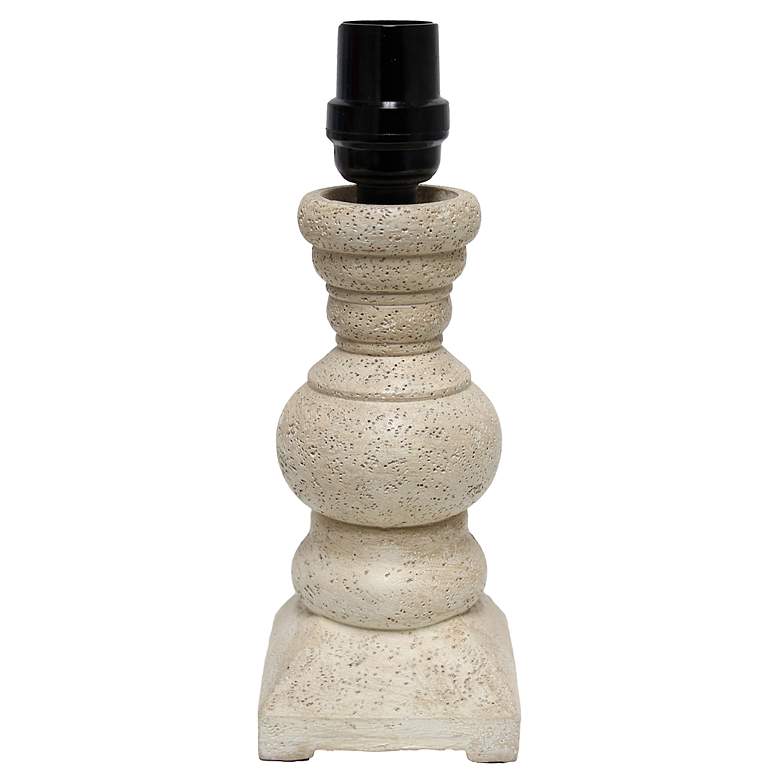 Image 6 Lalia Home Organix 12 1/2" High Distressed Beige Mini Table Lamp more views