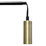 Lalia Home Oslo Black and Brass Metal Arched Floor Lamp