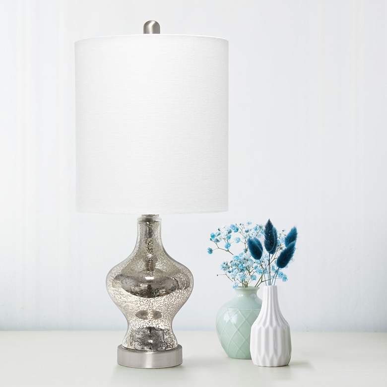 Image 1 Lalia Home Paseo 22 1/2" Mercury Glass Accent Table Lamp