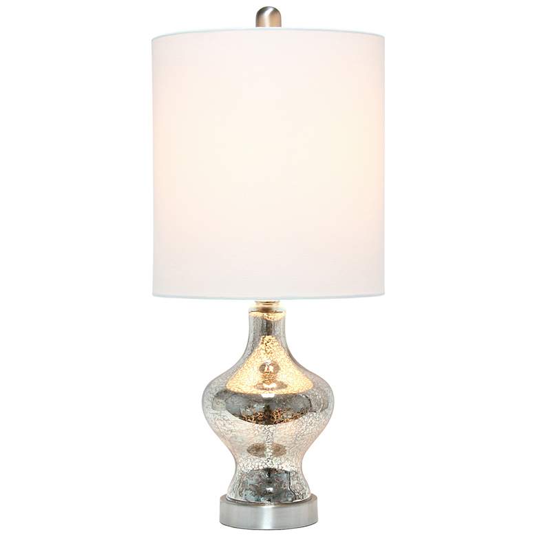 Image 3 Lalia Home Paseo 22 1/2 inch Mercury Glass Accent Table Lamp more views