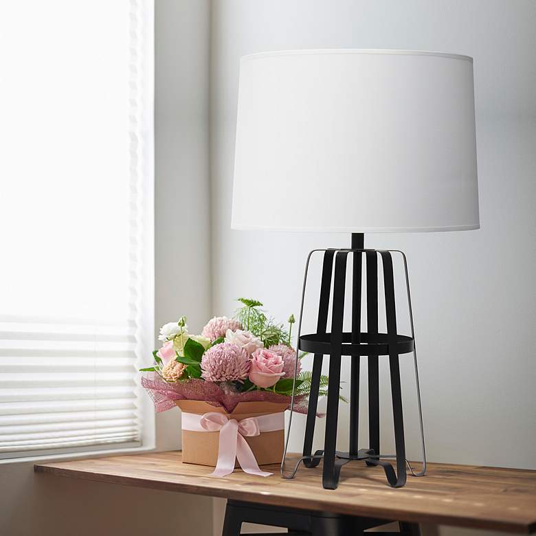 Image 1 Lalia Home Stockholm 28 1/2" Modern Bronze Iron Table Lamp
