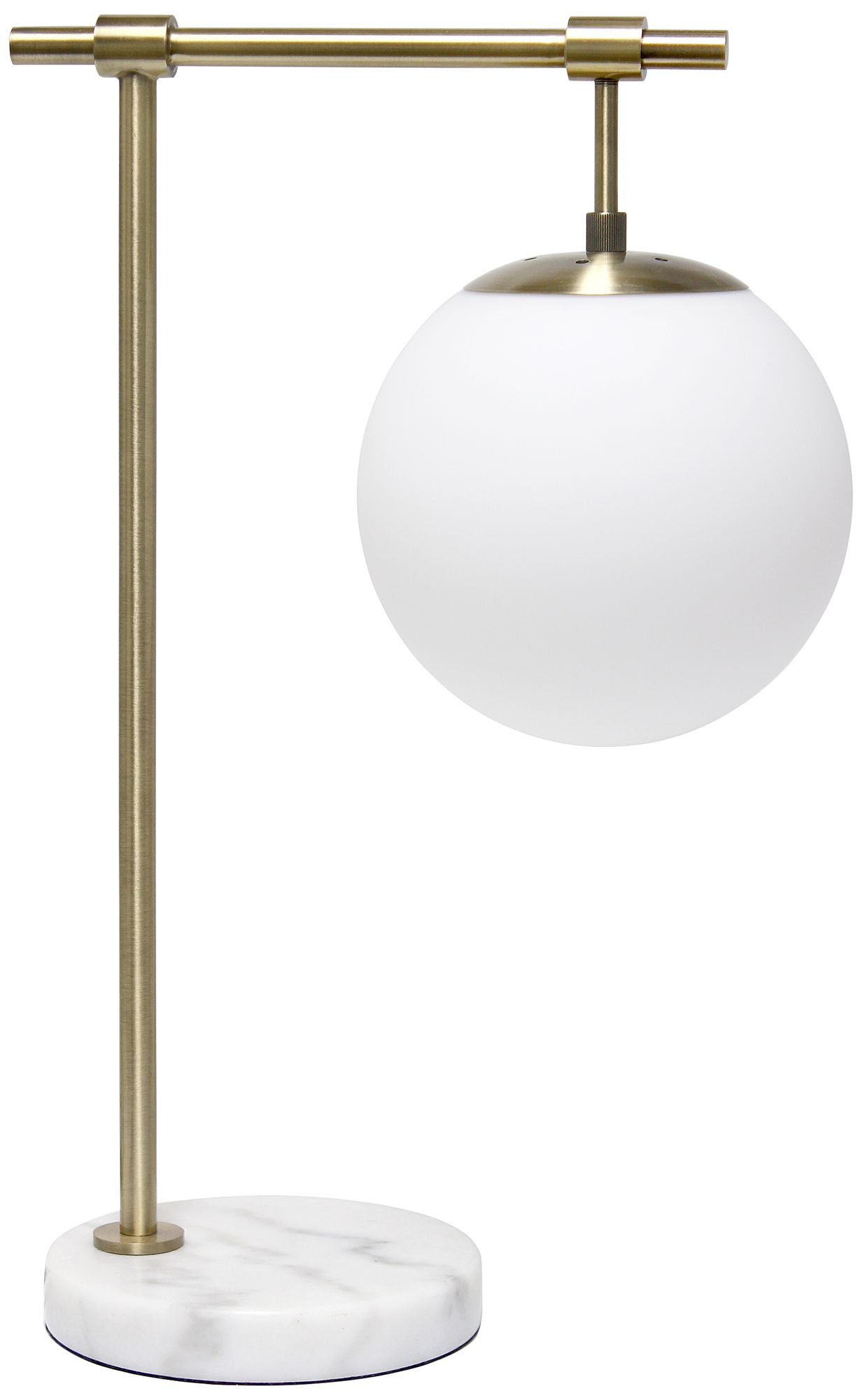 Lalia Home Studio Loft 21" White Globe Table Lamp 526Y9 Lamps Plus