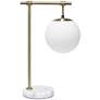 Lalia Home Studio Loft 21" White Globe Table Lamp