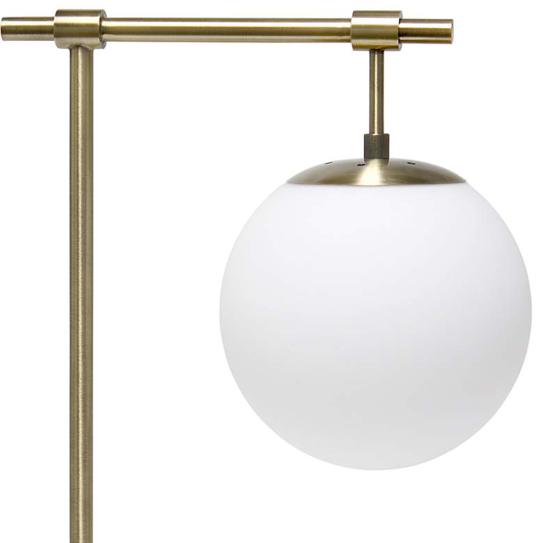 Image 3 Lalia Home Studio Loft 21 inch White Globe Table Lamp more views