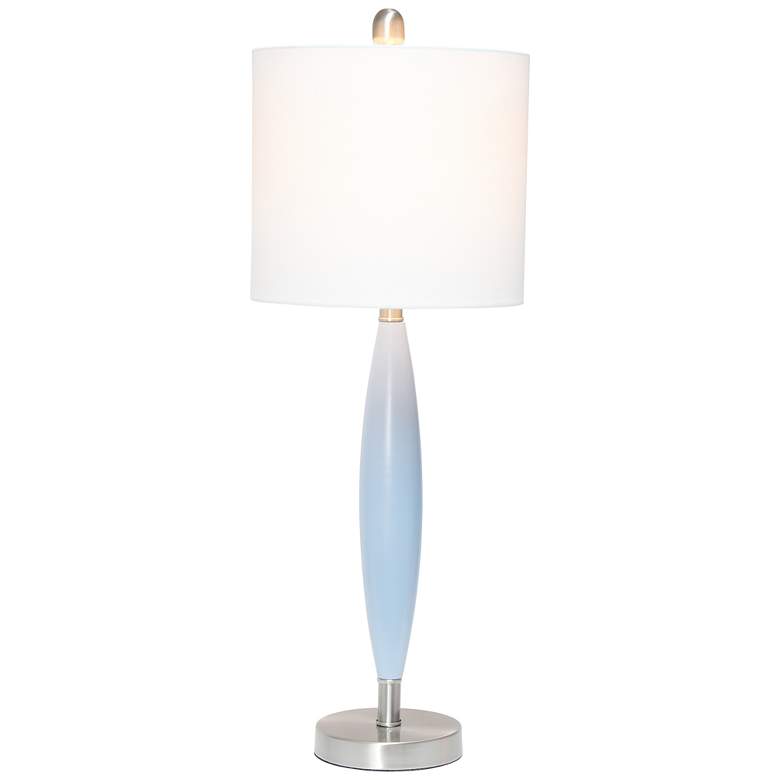 Image 3 Lalia Home Stylus 27 inch Modern Metal Light Blue Table Lamp more views
