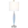 Lalia Home Stylus 27" Modern Metal Light Blue Table Lamp