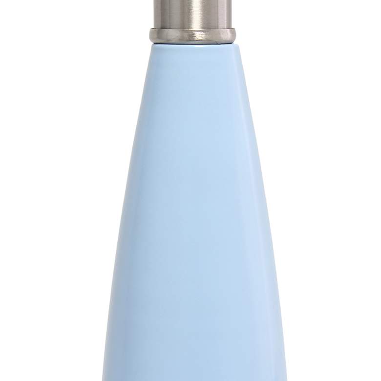 Image 4 Lalia Home Stylus 27" Modern Metal Light Blue Table Lamp more views