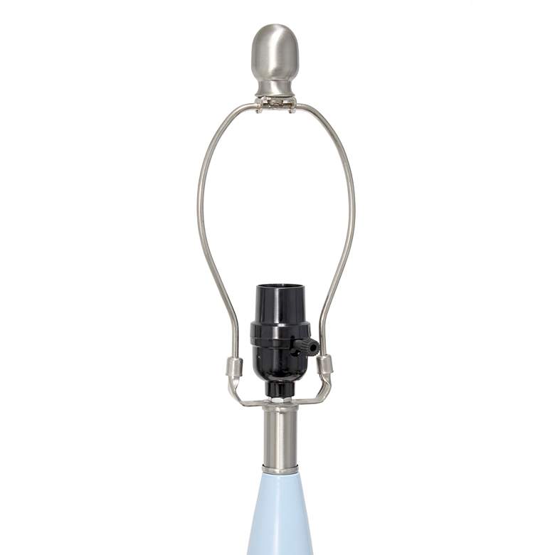 Image 5 Lalia Home Stylus 27" Modern Metal Light Blue Table Lamp more views