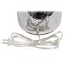 Lalia Home White and Metallic Gray Modern Jar Accent Table Lamp