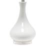 Lalia Home White Ceramic Droplet Table Lamp