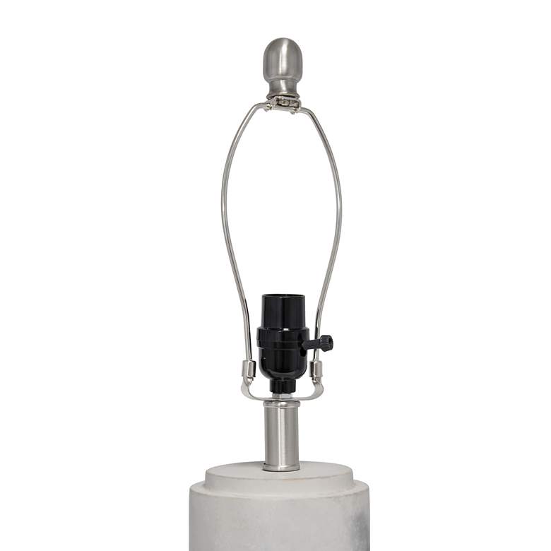 Image 6 Lalia Home White Marble Finish Concrete Table Lamp more views