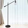 Lalia Matte Black Adjustable Floor Lamp