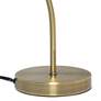 Lalia Modern Antique Brass Metal Scroll Table Lamp