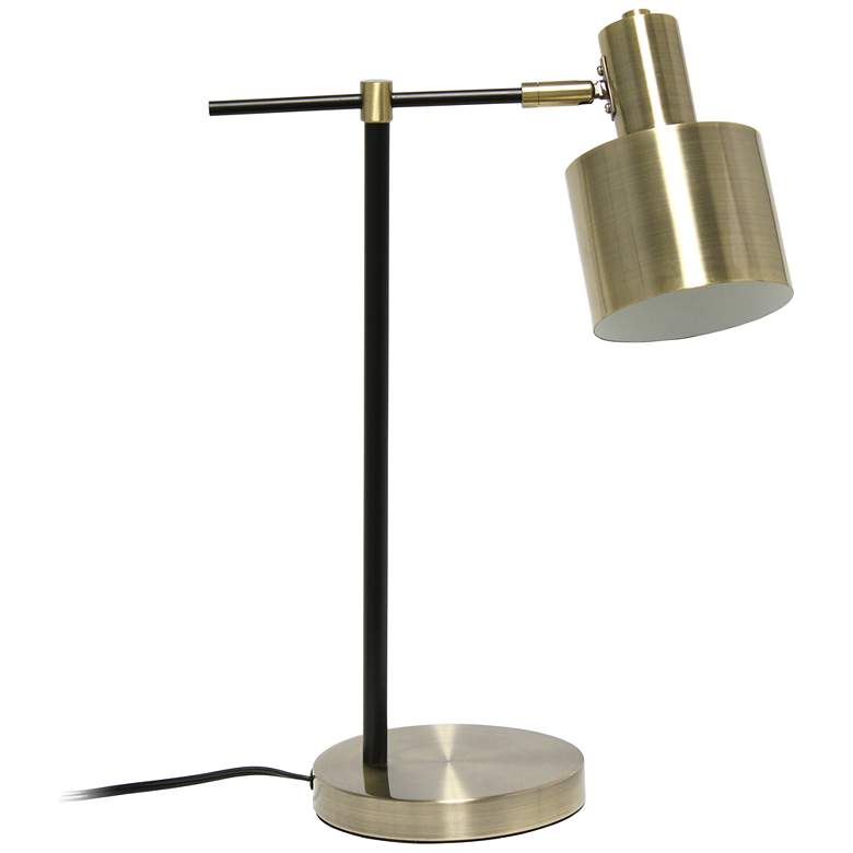 Image 2 Lalia Modern Antique Brass Metal Table Lamp