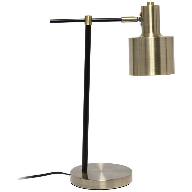 Image 5 Lalia Modern Antique Brass Metal Table Lamp more views