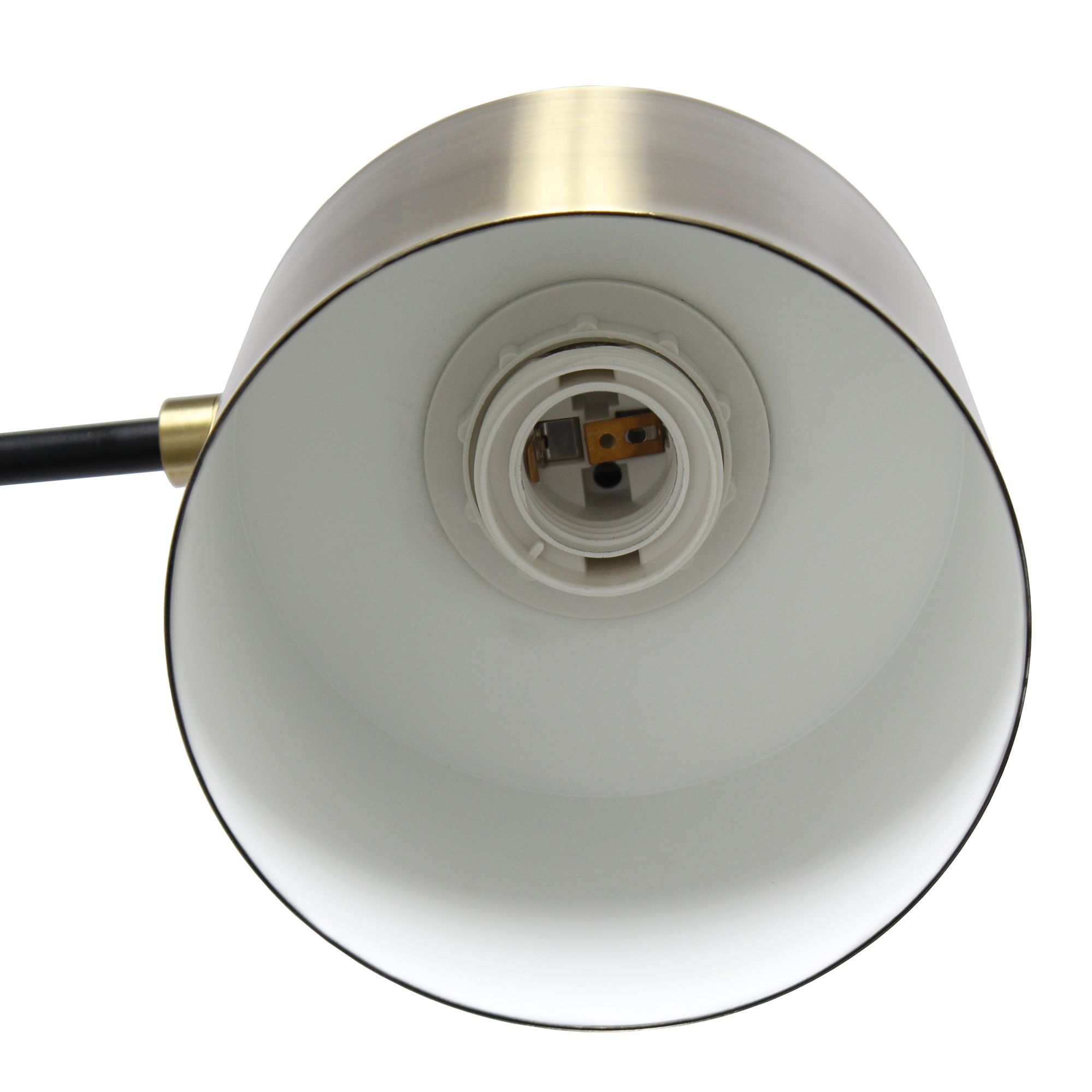 Lalia Modern Antique Brass Metal Table Lamp