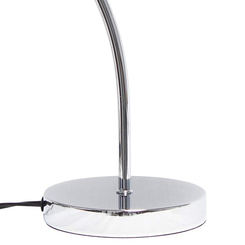 Image 4 Lalia Modern Chrome Metal Scroll Table Lamp more views