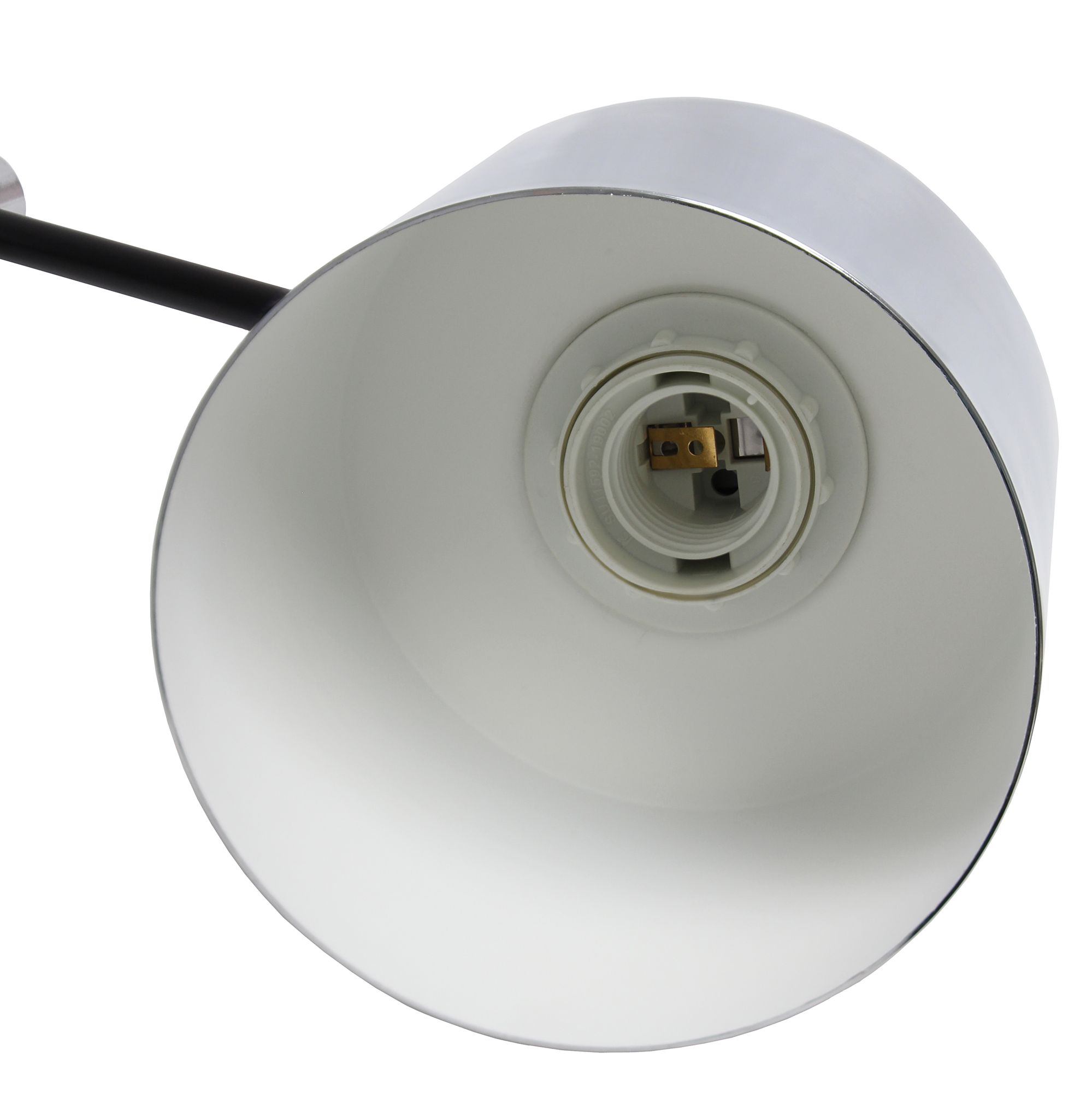 Lalia Modern Chrome Metal Table Lamp