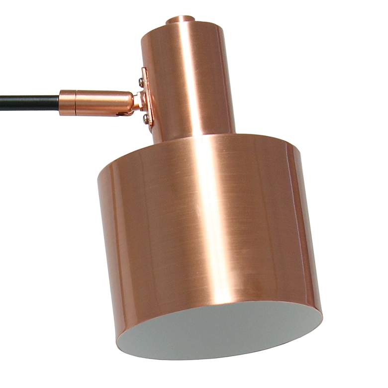 Image 3 Lalia Modern Rose Gold Metal Table Lamp more views