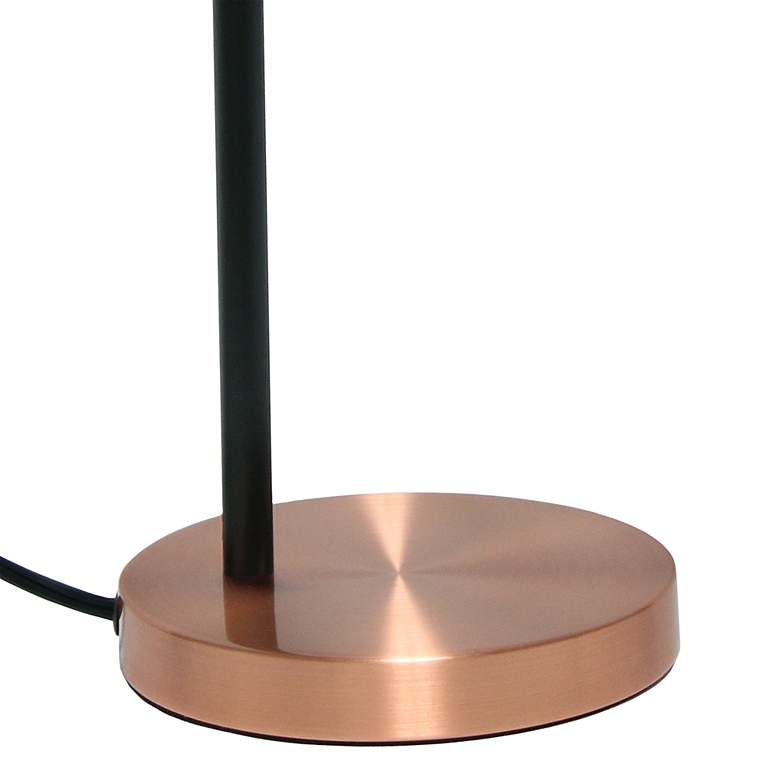 Image 4 Lalia Modern Rose Gold Metal Table Lamp more views