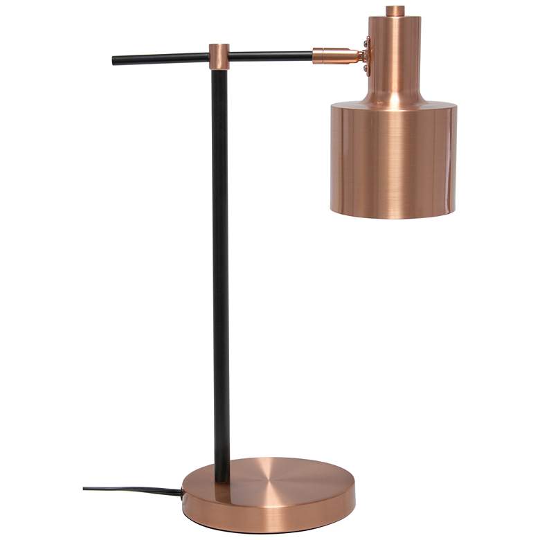 Image 5 Lalia Modern Rose Gold Metal Table Lamp more views