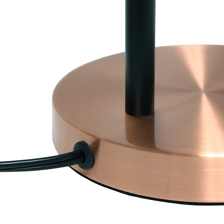 Image 6 Lalia Modern Rose Gold Metal Table Lamp more views