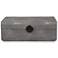 Lalique 13" Wide Faux Smoke Gray Shagreen Decorative Box